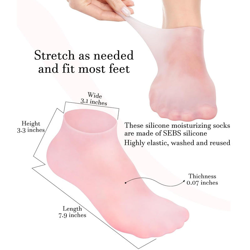 Silicone Moisturizing Gel Sock | 1 Pair