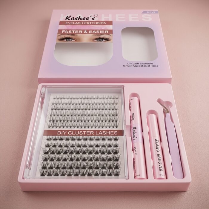 Kashee’s Permanent Eyelash Extension Set – Professional Long Lasting Volume Lash Kit for Dramatic Eye Makeup