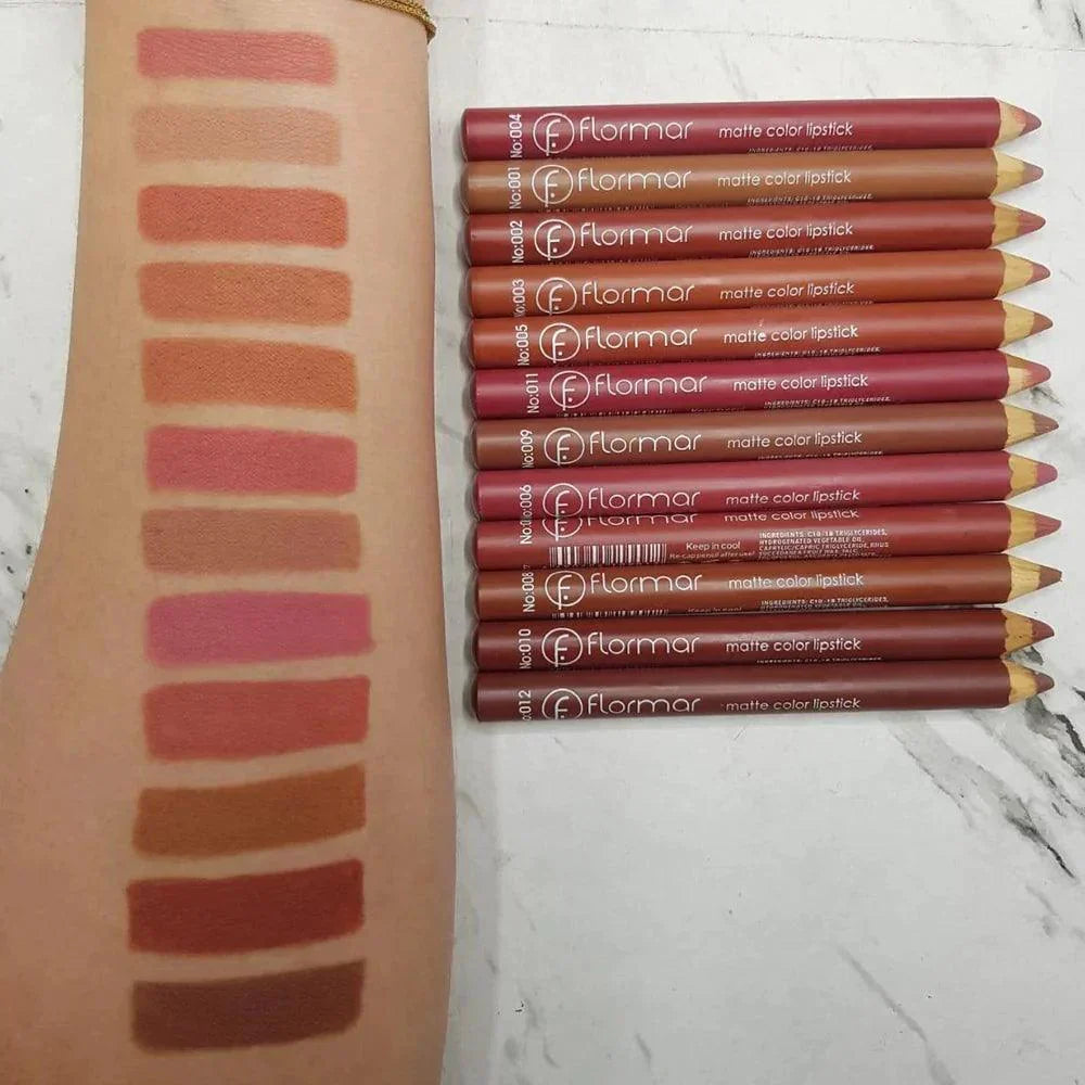 Flormar Matter Lipstick - Pack of 12