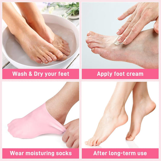 Silicone Moisturizing Gel Sock | 1 Pair