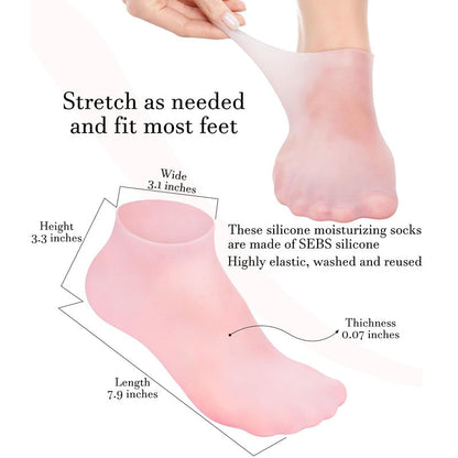 Silicone Moisturizing Gel Sock | 1 Pair