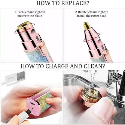 Rainbow Flawless & Painless Face Hair Remover