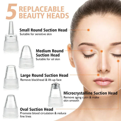Electric Blackhead Acne Oil Remover Vacuum Suction