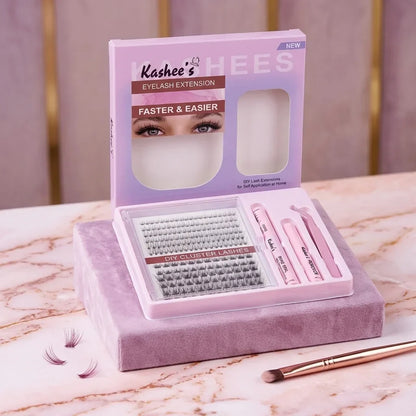 Kashee’s Permanent Eyelash Extension Set – Professional Long Lasting Volume Lash Kit for Dramatic Eye Makeup