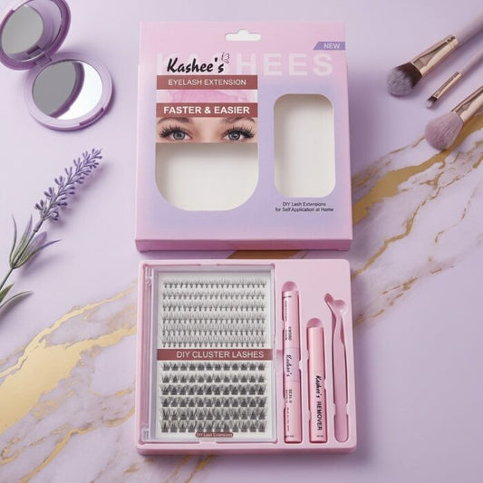 Kashee’s Permanent Eyelash Extension Set – Professional Long Lasting Volume Lash Kit for Dramatic Eye Makeup