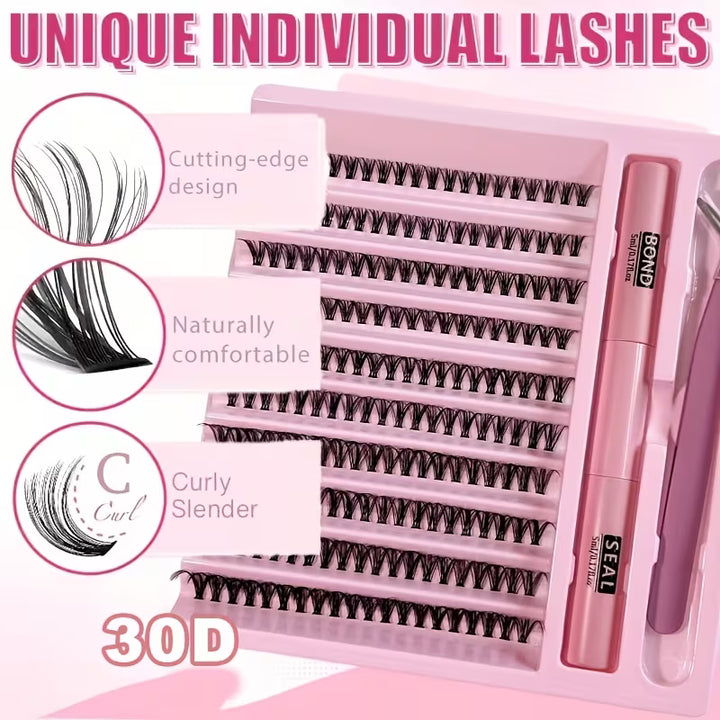 Kashee’s Permanent Eyelash Extension Set – Professional Long Lasting Volume Lash Kit for Dramatic Eye Makeup